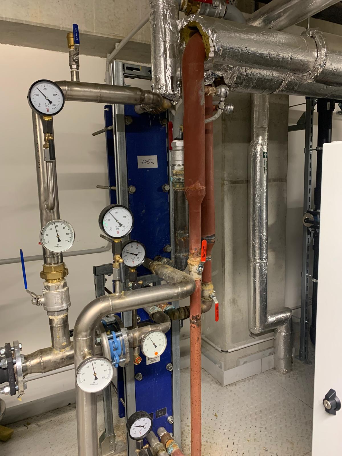 Dopojení výměníkových stanic